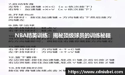 NBA精英训练：揭秘顶级球员的训练秘籍